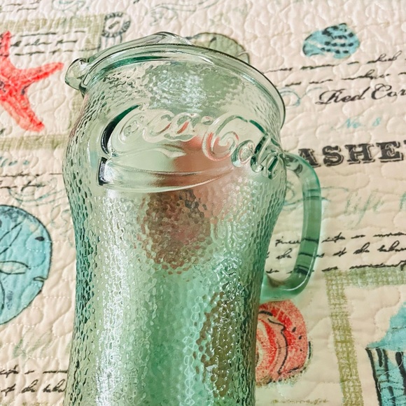 Vintage Coca-Cola Pebble Glass Pitcher - Picture 8 of 9